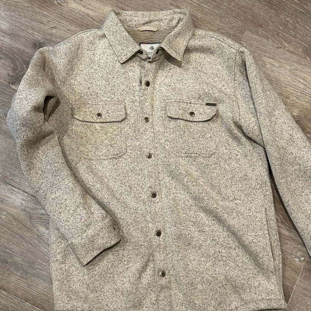 Sherpa Lined Sweter Fleece Shirt Jacket Tall